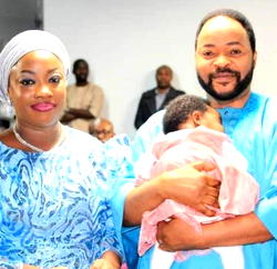 Photos: Veteran actor Doyin Hassan, wife welcome child after 24 years