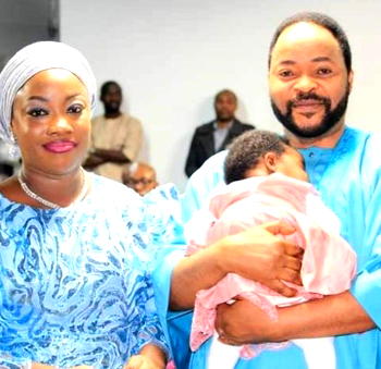 Photos: Veteran actor Doyin Hassan, wife welcome child after 24 years