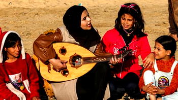 Gaza children get respite from music amid horrors of war