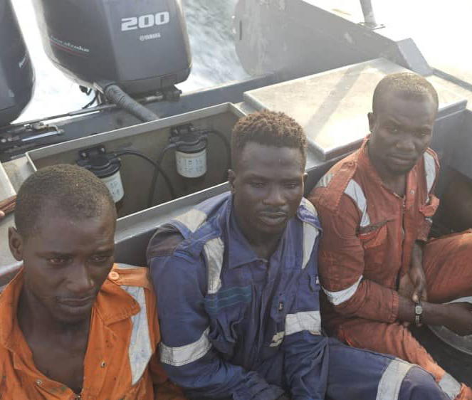 Navy intercepts three stowaways on Europe-bound ship