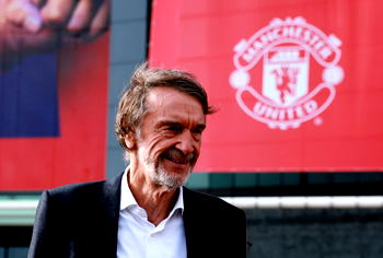 Ineos chairman Jim Ratcliffe is pictured at Old Trafford