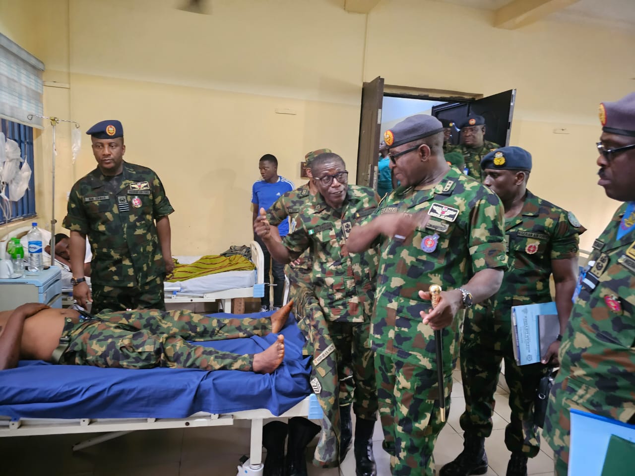 NAF Helicopter Crash: Air Chief Visits Injured Pilots In Port Harcourt ...