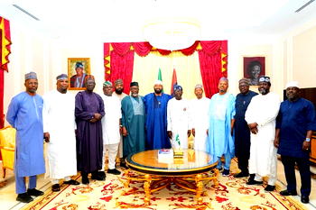 Niger State Governor visits President Tinubu in Lagos