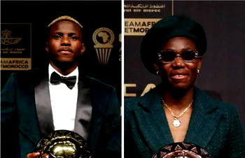 CAF Awards 2023: Tinubu hails Osimhen, Oshoala, Nnadozie