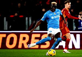 Osimhen sent off in Napoli’s loss to Roma