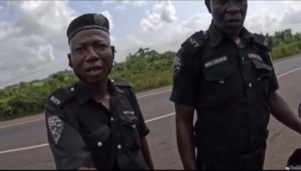 Police arrest officers filmed begging foreign biker for money in Oyo ...