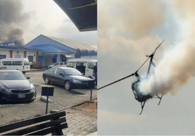 Crew Members Survive As NAF Helicopter Crashes In Port Harcourt ...