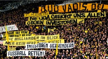 Bundesliga fans fall silent to protest investment deal