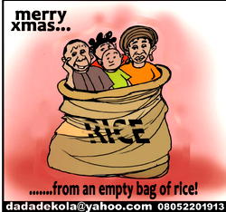 Cartoon: ‘Fill rice bags, pots, plates with Renewed Hope’