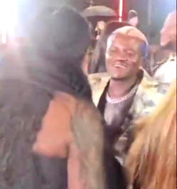 Video: ‘My godmother!’ Portable happy to meet Tiwa Savage at British Fashion Awards 2023