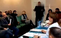 Video: Several injured as Ukrainian councillor detonates grenades at meeting