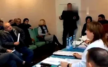Video: Several injured as Ukrainian councillor detonates grenades at meeting