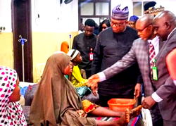 Peter Obi donates N5m to survivors of Tudun-Biri attacks