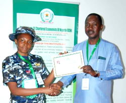 Female police officer bags ICEN membership, dedicates certificate to IGP