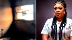 Video: Fire guts Nollywood actress Bidemi Kosoko’s house