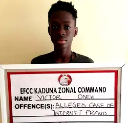 Convicted yahoo boy Victor Odeh is 19, not 7 — EFCC