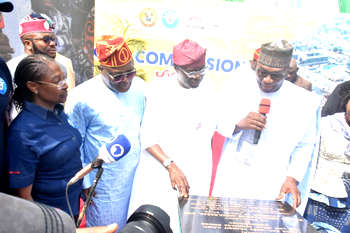 Lagos red rail system: Sanwo-Olu, AbdulRasak inaugurate Ikeja Overpass Bridge