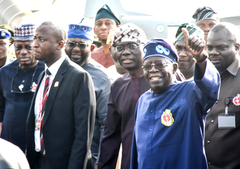 Tinubu in Lagos for Christmas holiday