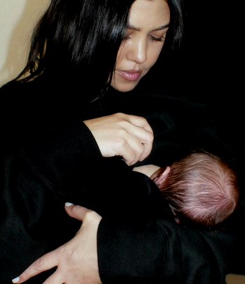Photo: Kourtney Kardashian, Travis Barker share first pictures of son Rocky