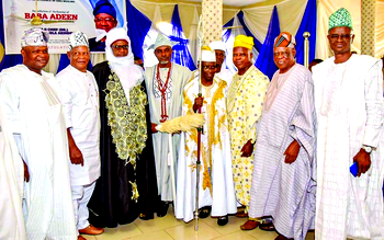 Owu Muslims turban Dr Ismail Akindele as Baba Adeen