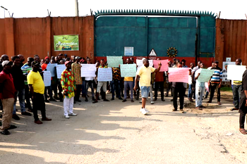 Surveillance contract workers protest alleged manipulation in Delta