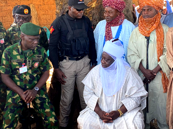 Photos: COAS leads prayer at mass grave of Kaduna village bombing victims