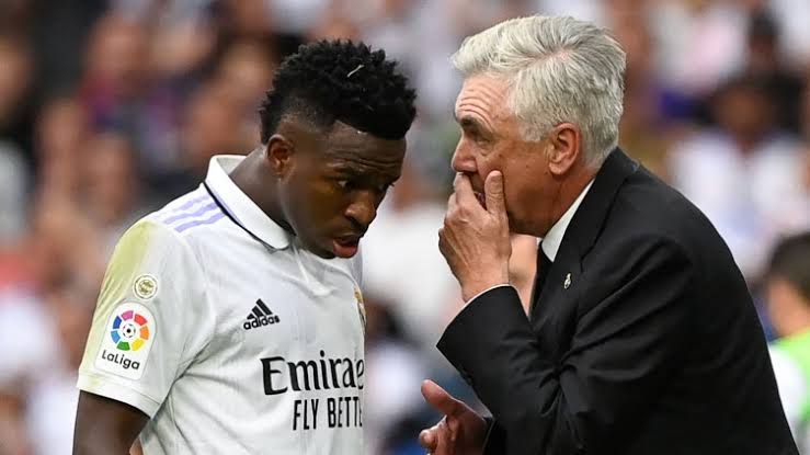 Real Madrid boss Ancelotti expecting Vinicius to return in January