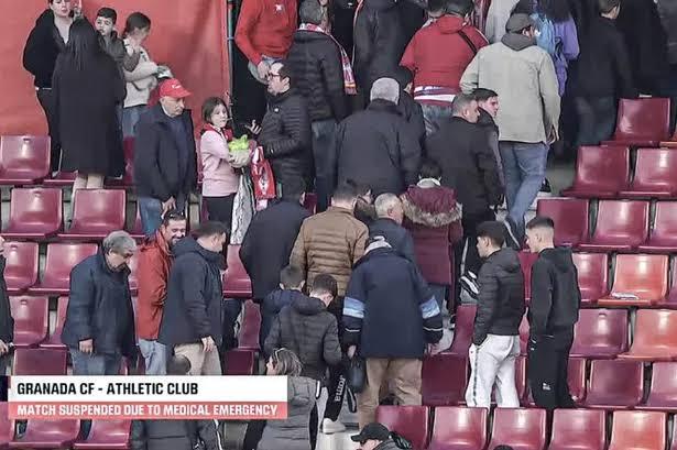 La Liga game between Granada and Athletic Club abandoned after death of fan  in stands at Nuevo Los Carmenes stadium - TNT Sports