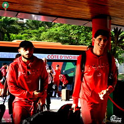 AFCON 2023: Morocco become first side to arrive in Cote d’Ivoire [Photos]