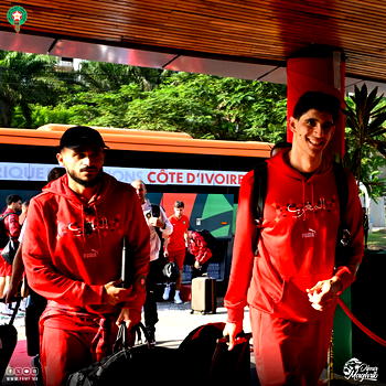 AFCON 2023: Morocco become first side to arrive in Cote d’Ivoire [Photos]