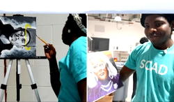 Nigerian student breaks new record for longest painting marathon