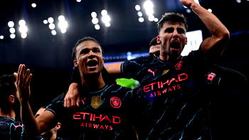 Ake strikes late as Man City oust Spurs from FA Cup