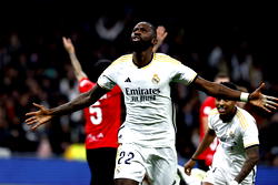 Rudiger scrapes Real Madrid tight win over Mallorca