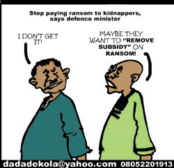 Cartoon: … or set up panel to regulate ransom