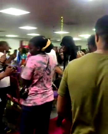Video: Rema, Justine Skye spotted together in Lagos church on New Year’s Eve