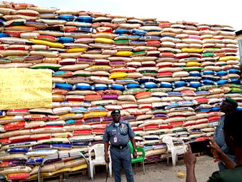 Customs confiscate 139 trailers of rice, other banned cargo valued at N10billion 
