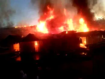 Fire guts shops in Ibadan market