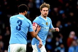 De Bruyne returns as Man City power into FA Cup fourth round