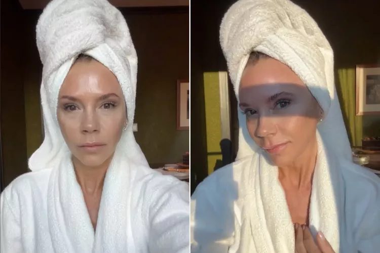 Photos Victoria Beckham goes Makeupfree, reveals her 'Morning(01)
