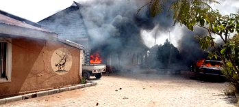 Video: Women protest in Plateau, burn down Bokkos traditional ruler’s house