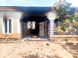 Photos: Protesters raze Plateau traditional ruler’s home over indiscriminate arrest