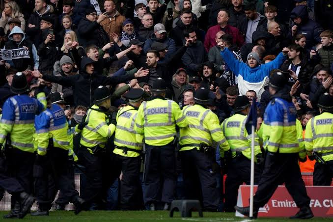 Wolves’ FA Cup derby win over West Brom interrupted by crowd trouble