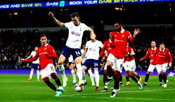 EPL: Man United surrender two-goal lead as Tottenham salvage draw