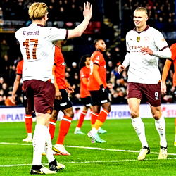 Five-goal Haaland crushes Luton as Man City reach FA Cup quarter-finals