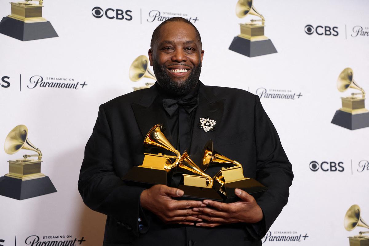 Rapper Killer Mike arrested at Grammys after triple win