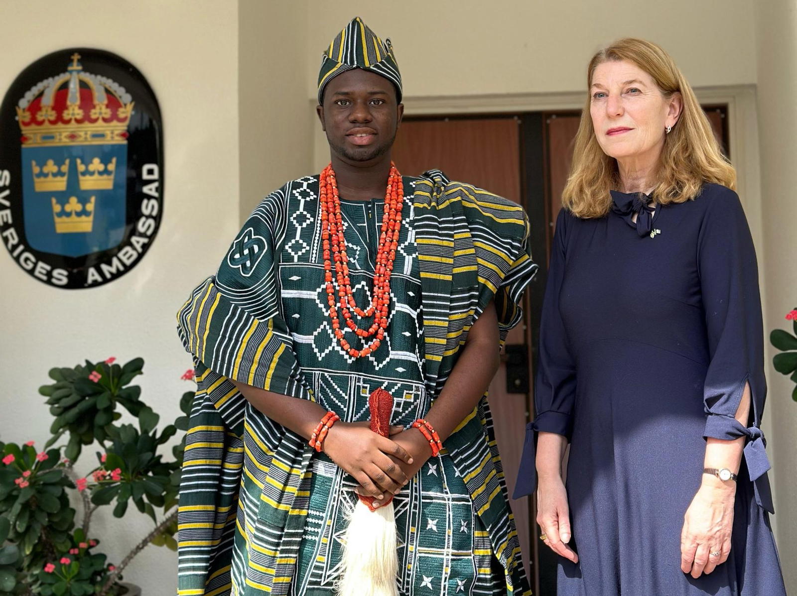 Oba Akinghare visits Sweden embassy, explores collaborative initiatives