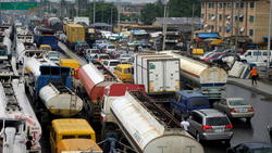 Gridlock as vehicles burn in multiple crashes on Admiralty Way in Lagos