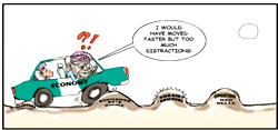 Cartoon: ‘Jagaban fly, garri now measured in Dollars’