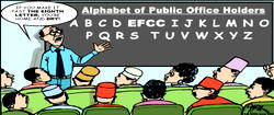 Cartoon: ‘Sir, all they want is the 4th letter’