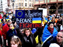Protests hit Germany on Ukraine second year war anniversary